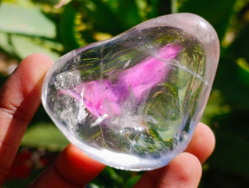 Polished Clear Quartz Galets x 12 From Madagascar - Toprock Gemstones and Minerals 