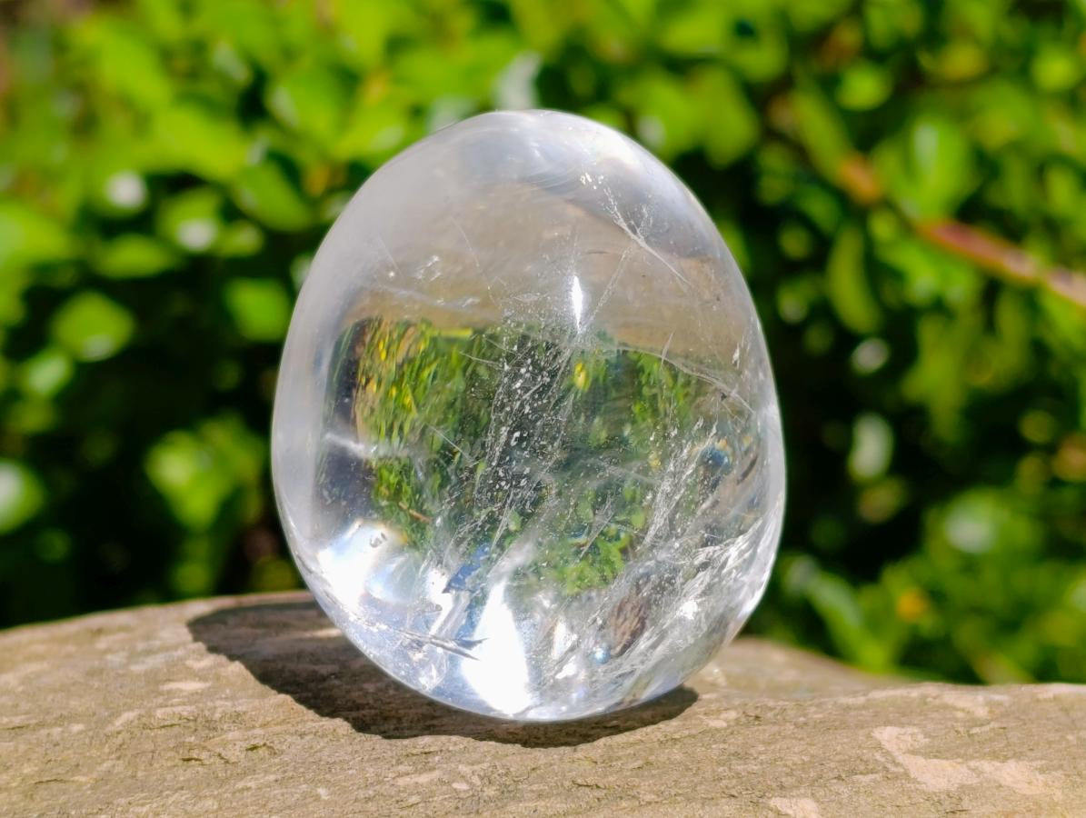 Polished Clear Quartz Galets x 12 From Madagascar