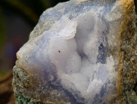 Natural Blue Lace Agate Geode Specimens x 24 From Nsanje, Malawi