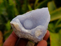 Natural Blue Lace Agate Geode Specimens x 24 From Nsanje, Malawi