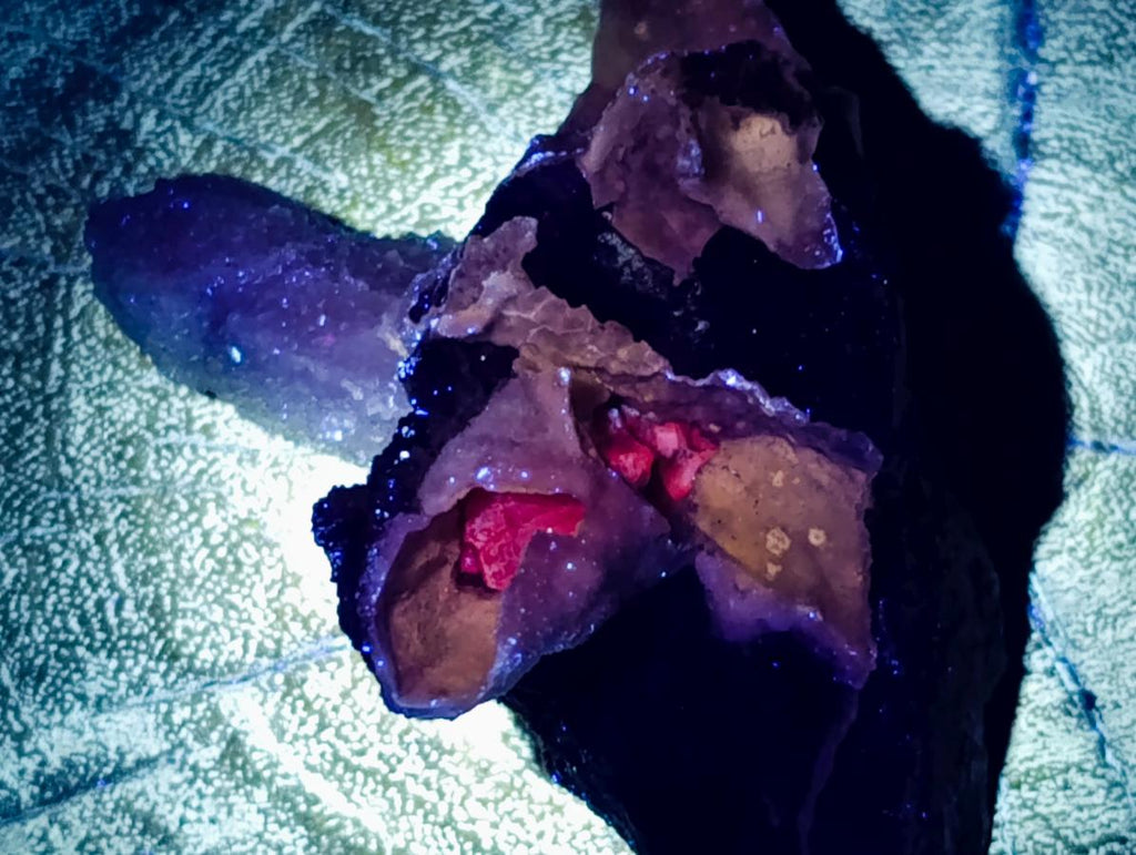 Natural Drusy Snow Quartz Clusters With Calcite Pseudomorph x 8 From Albert's Mountain , Lesotho