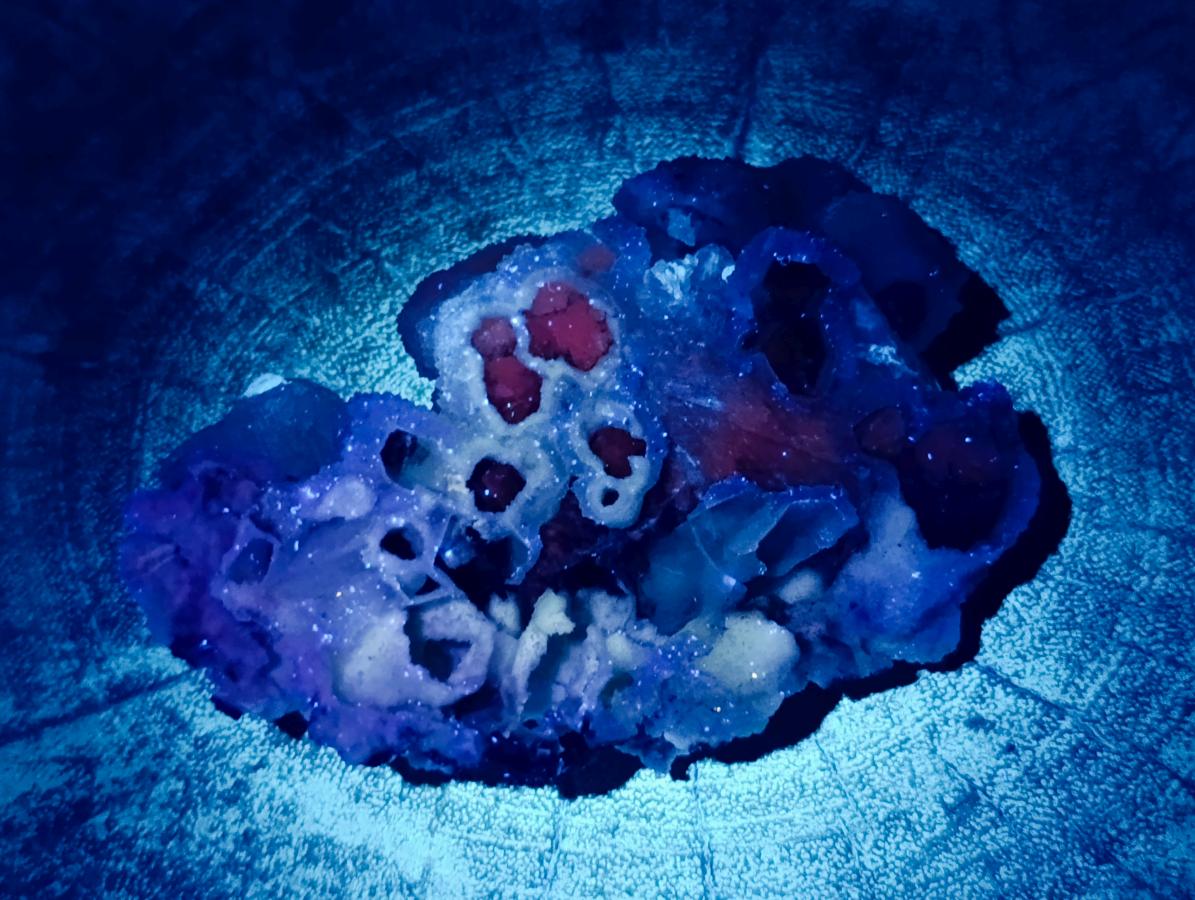 Natural Drusy Snow Quartz Clusters With Calcite Pseudomorph x 8 From Albert's Mountain , Lesotho