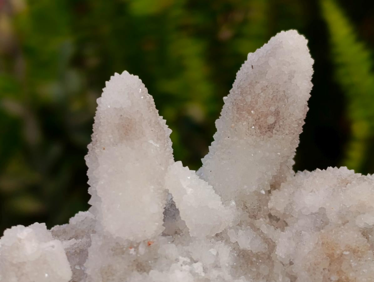 Natural Drusy Snow Quartz Clusters With Calcite Pseudomorph x 8 From Albert's Mountain , Lesotho