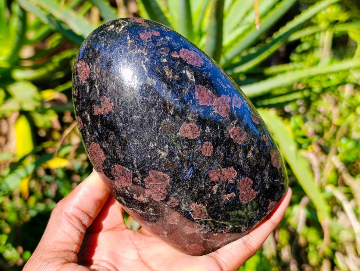 Polished Blue Speck Iolite Water Sapphire Standing Free Forms x 2 From Ambatofinandrahana, Madagascar