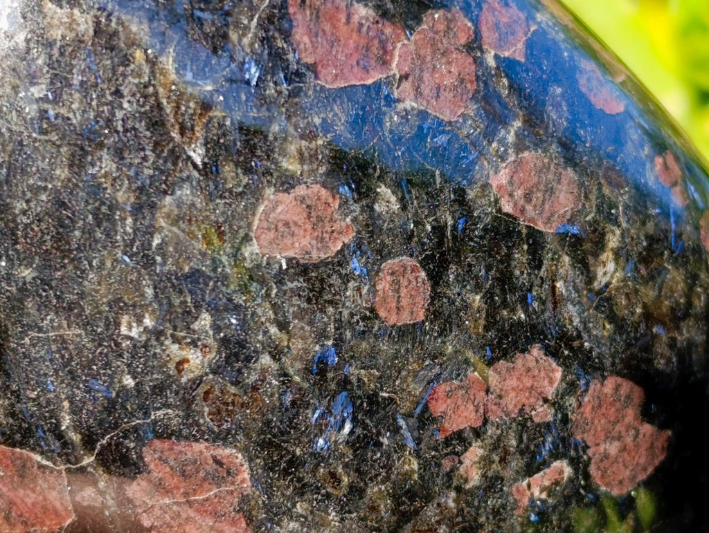 Polished Blue Speck Iolite Water Sapphire Standing Free Forms x 2 From Ambatofinandrahana, Madagascar