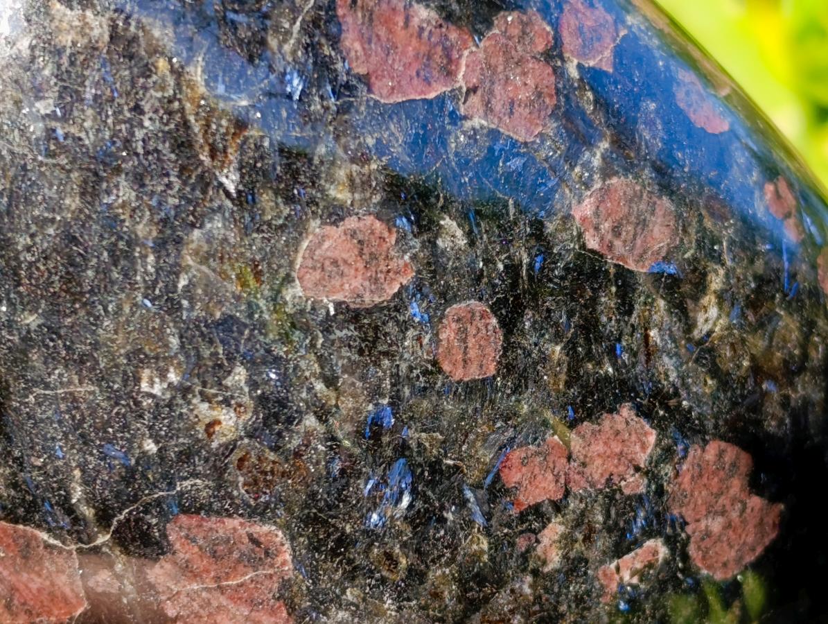 Polished Blue Speck Iolite Water Sapphire Standing Free Forms x 2 From Ambatofinandrahana, Madagascar