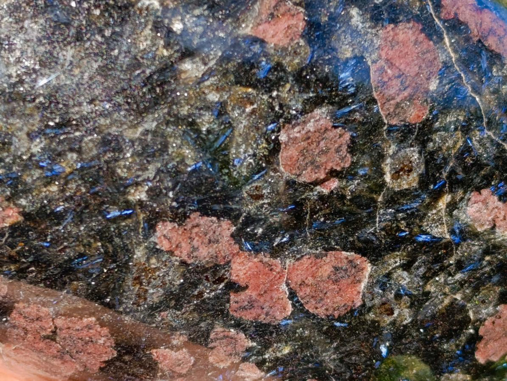 Polished Blue Speck Iolite Water Sapphire Standing Free Forms x 2 From Ambatofinandrahana, Madagascar