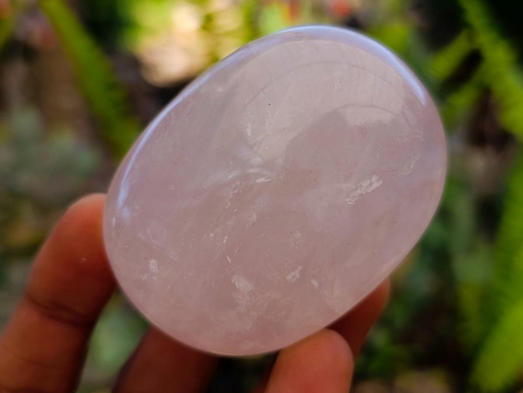 Polished Rose Quartz Palm Stones x 12 From Madagascar