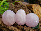 Polished Rose Quartz Palm Stones x 12 From Madagascar