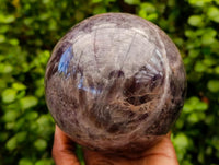Polished XL Chevron Amethyst Sphere x 1 From Zambia