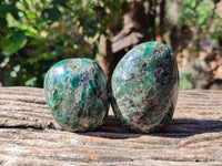 Polished Emerald Mica 'Mutokolite' Free Forms x 6 From Mutoko, Zimbabwe