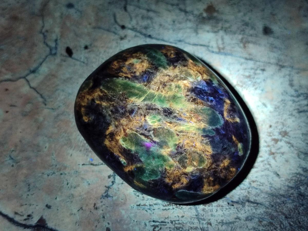 Polished Emerald Mica 'Mutokolite' Free Forms x 6 From Mutoko, Zimbabwe