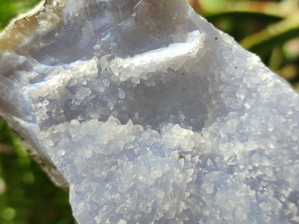 Natural Blue Lace Agate Geode Specimens x 6 From Nsanje, Malawi
