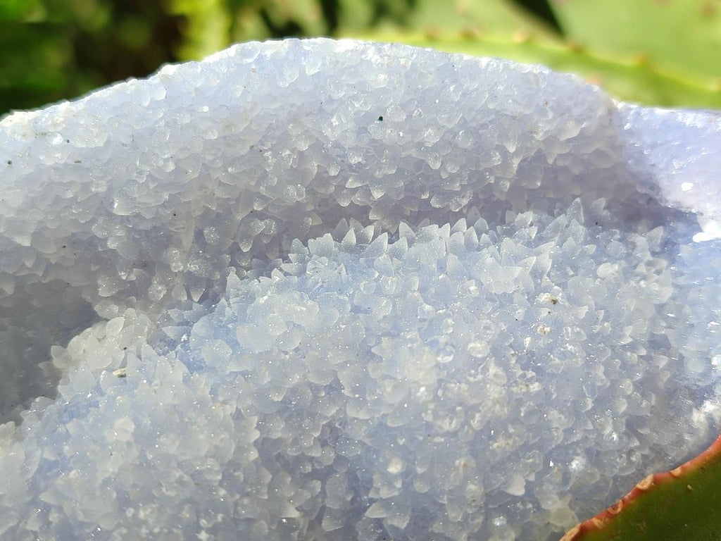 Natural Blue Lace Agate Geode Specimens x 6 From Nsanje, Malawi