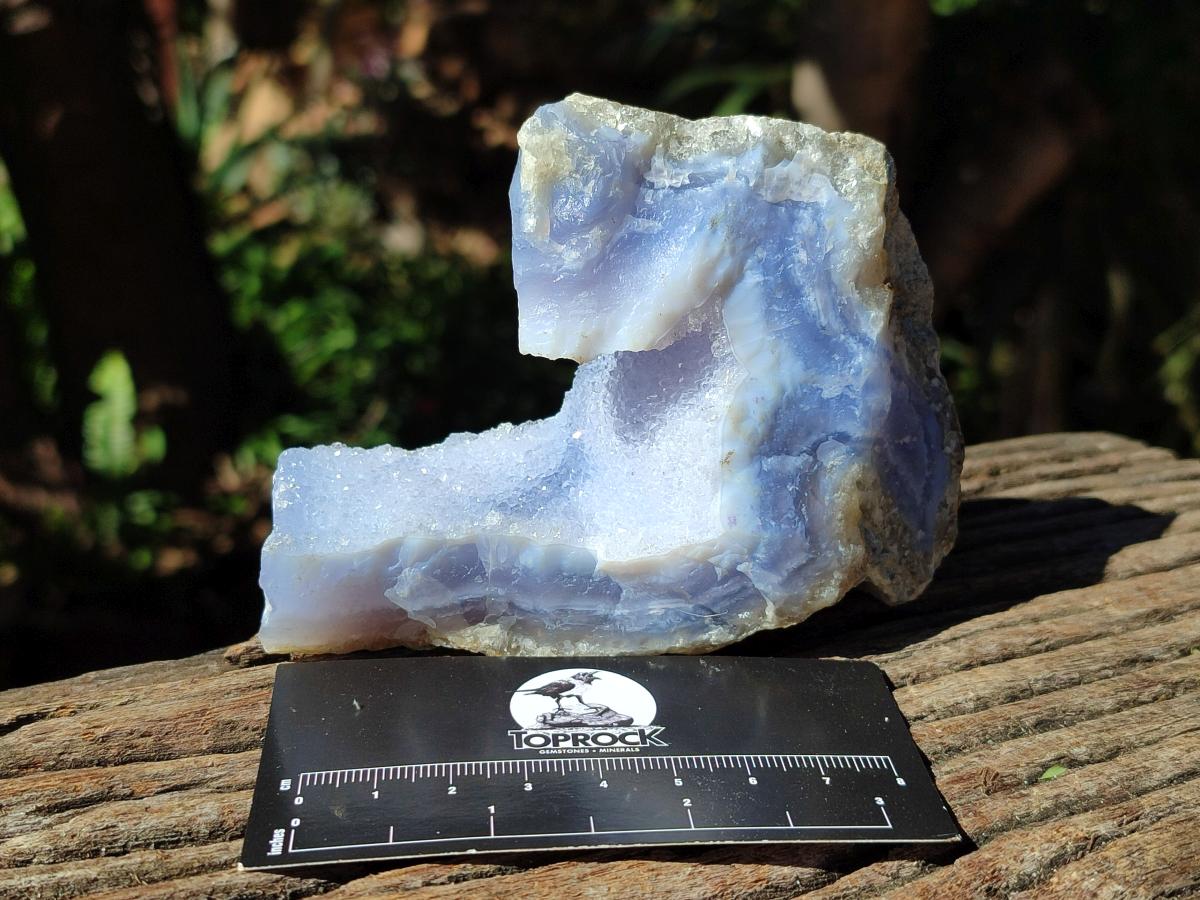 Natural Blue Lace Agate Geode Specimens x 6 From Nsanje, Malawi