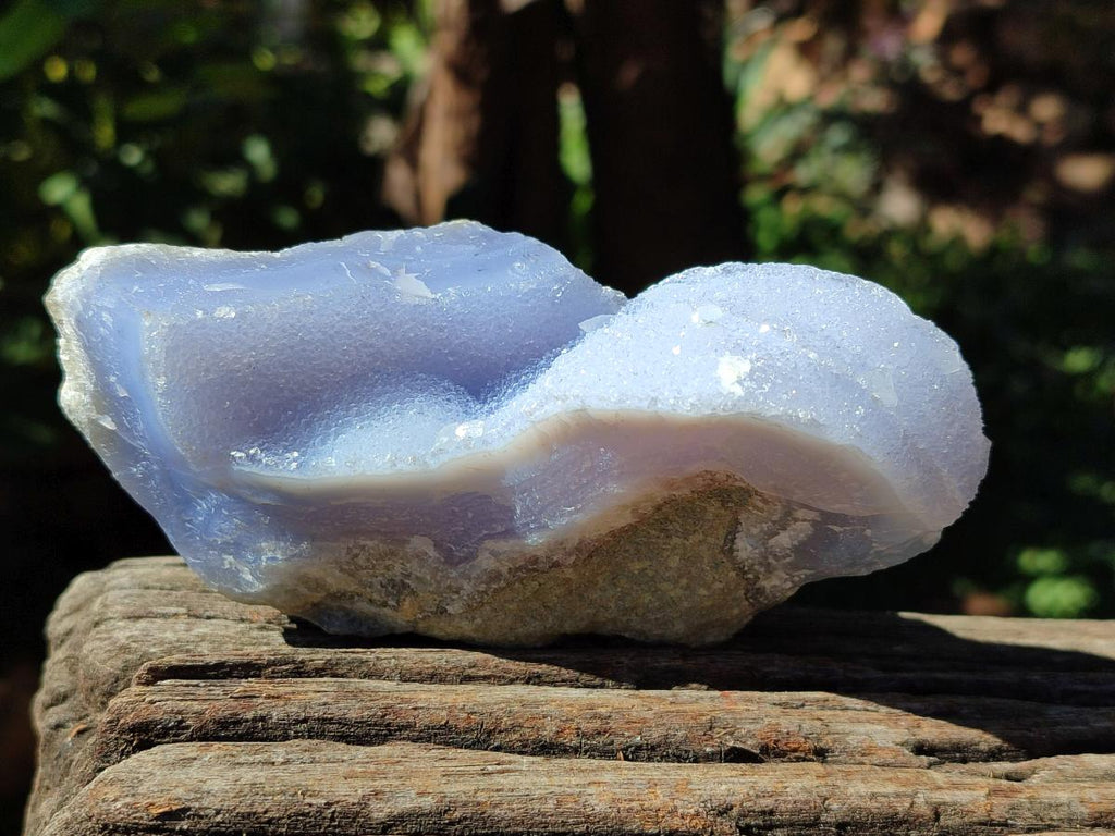 Natural Blue Lace Agate Geode Specimens x 6 From Nsanje, Malawi