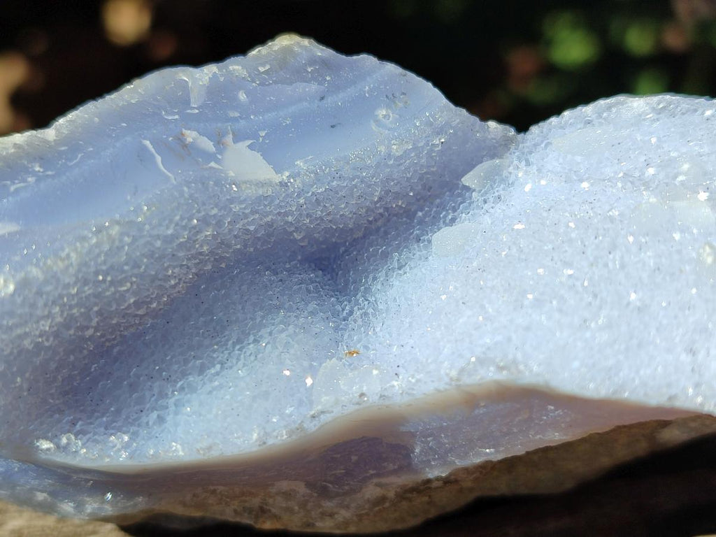 Natural Blue Lace Agate Geode Specimens x 6 From Nsanje, Malawi