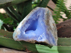Natural Blue Lace Agate Geode Specimens x 6 From Nsanje, Malawi