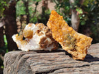 Natural Golden Limonite Quartz Clusters x 6 From Solwezi Zambia - Toprock Gemstones and Minerals 
