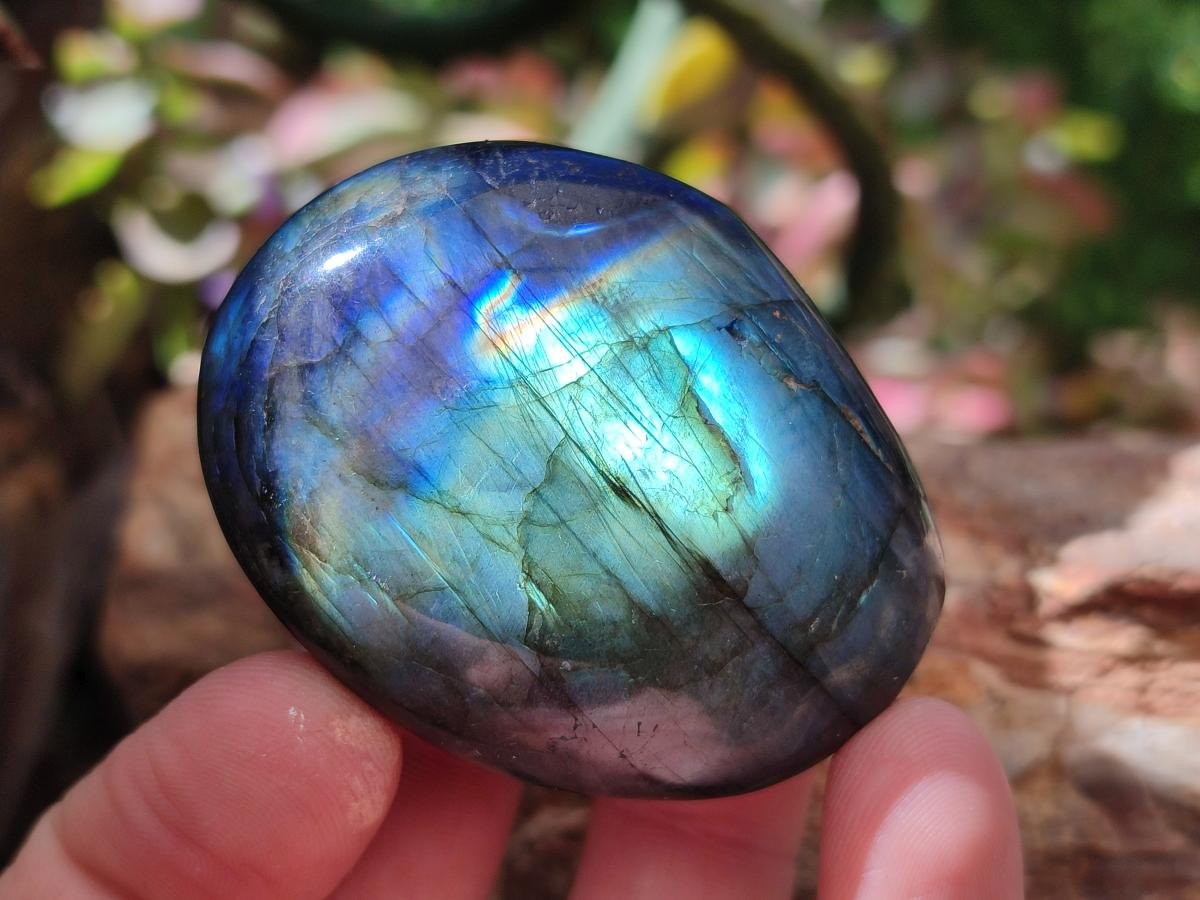 Polished Labradorite Galets x 25 From Tulear, Madagascar