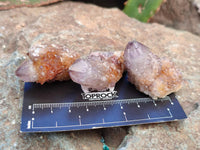 Natural Sunburst Amethyst Spirit Clusters x 20 From Boekenhouthoek, South Africa