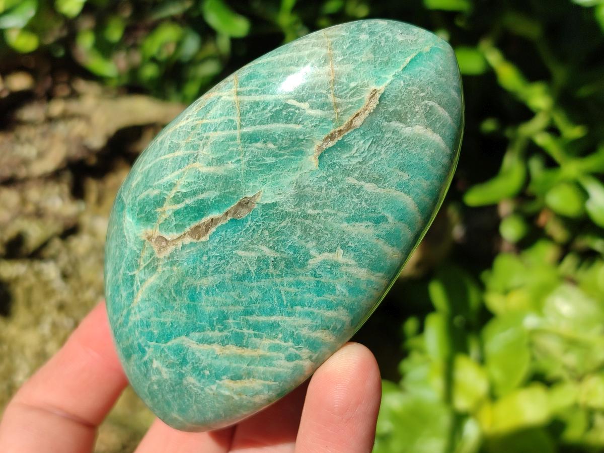 Polished Amazonite Standing Free Forms x 3 From Madagascar