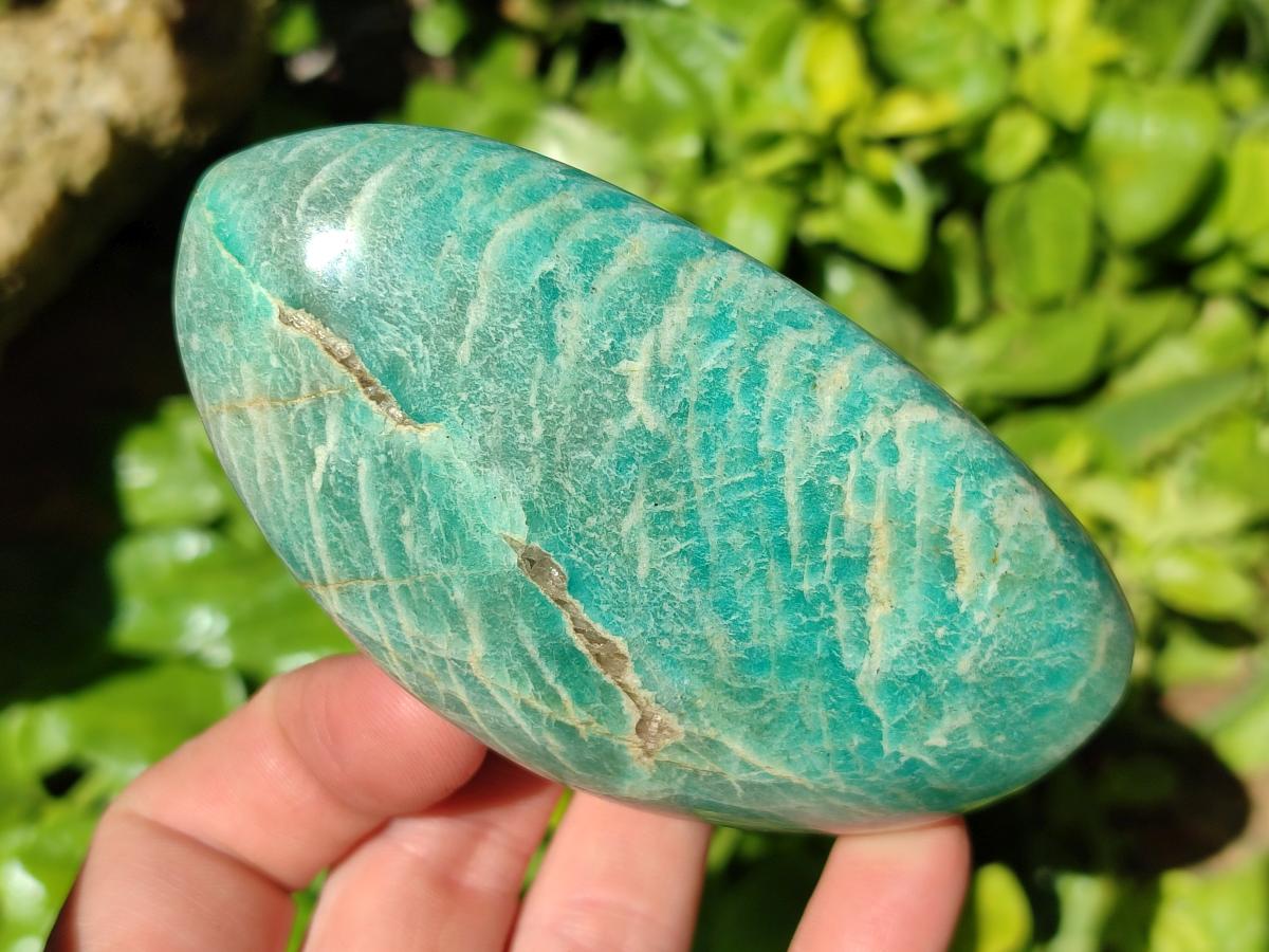 Polished Amazonite Standing Free Forms x 3 From Madagascar