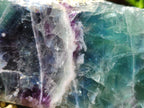 Polished On One Side Watermelon Fluorite Slices x 3 From Uis, Namibia