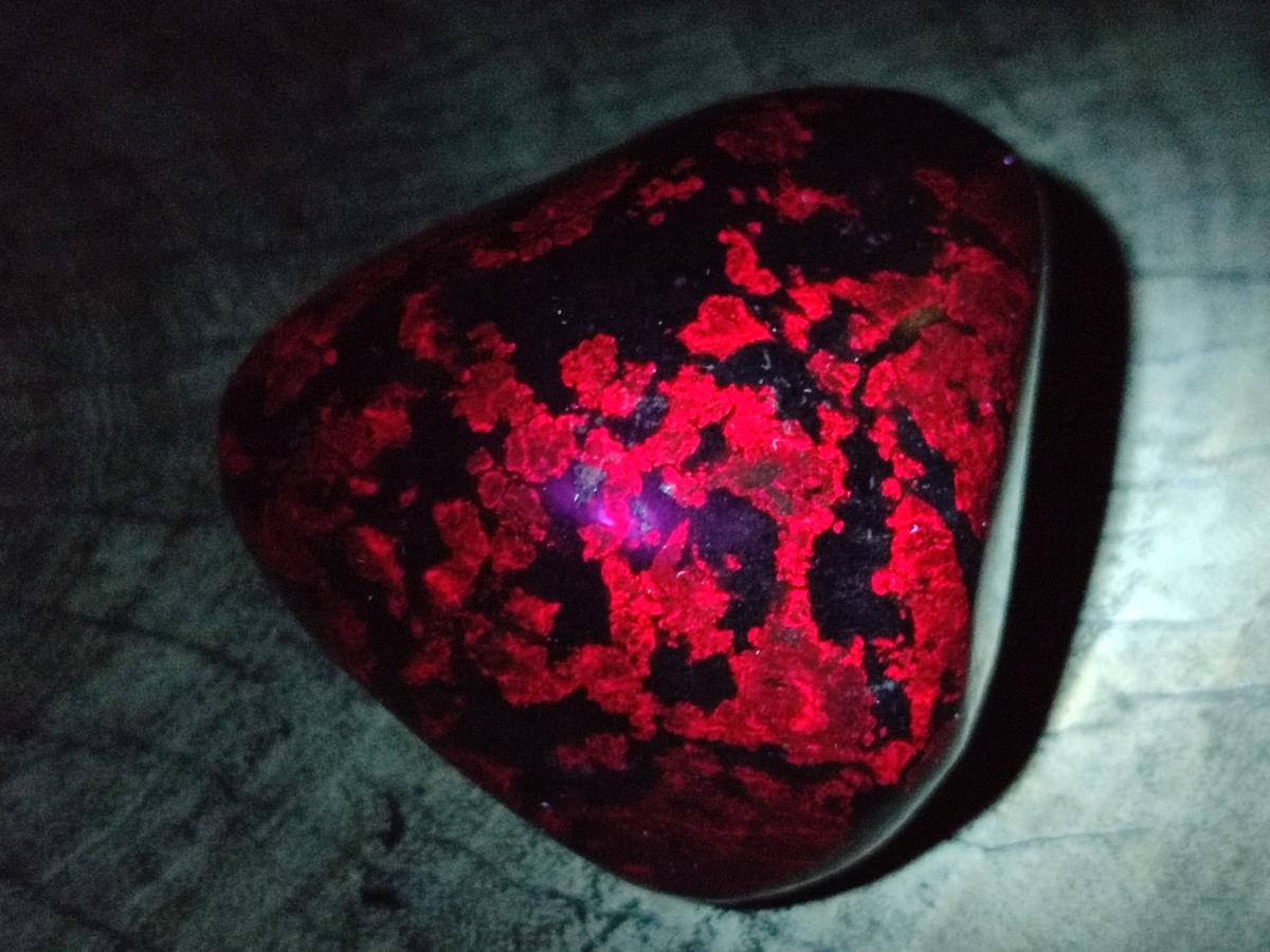 Polished Verdite With Ruby Corundum Standing Free Forms x 3 From Zimbabwe