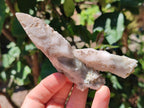 Natural Drusy Quartz Coated Spearhead Calcite Specimens x 12 From Albert's Mountain, Lesotho