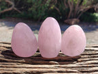 Polished Rose Quartz Standing and Free Forms x 10 From Madagascar