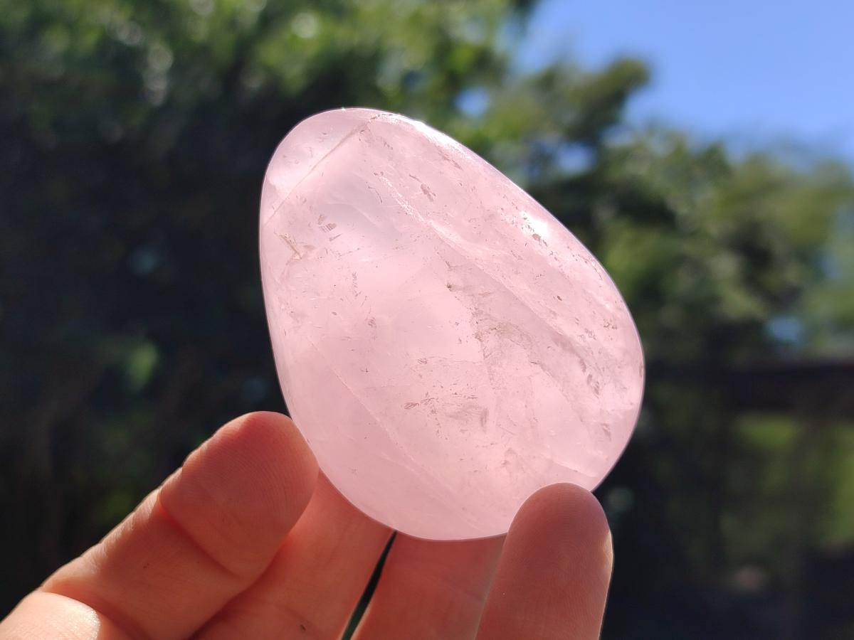 Polished Rose Quartz Standing and Free Forms x 10 From Madagascar