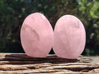 Polished Rose Quartz Standing and Free Forms x 10 From Madagascar