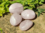 Polished Rose Quartz Standing and Free Forms x 10 From Madagascar