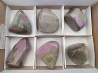 Polished Stichtite Free Forms x 6 From Barberton, South Africa