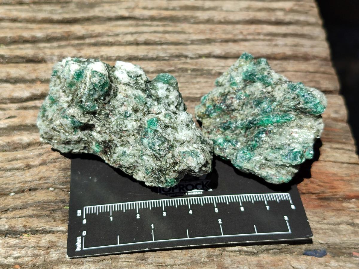 Natural Emerald Mica 'Mutokolite' Cobbed Specimens x 12 From Mutoko, Zimbabwe