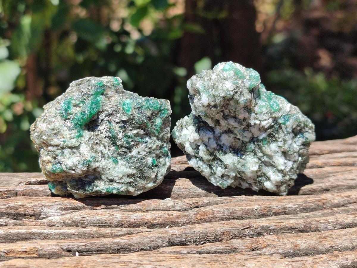 Natural Emerald Mica 'Mutokolite' Cobbed Specimens x 12 From Mutoko, Zimbabwe