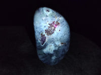 Polished Dendritic Opal Standing Free Forms x 2 From Moralambo, Madagascar