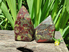 Polished Bastite Dragons Blood Stone Points x 4 From Tshipise, South Africa - Toprock Gemstones and Minerals 