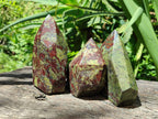 Polished Bastite Dragons Blood Stone Points x 4 From Tshipise, South Africa - Toprock Gemstones and Minerals 