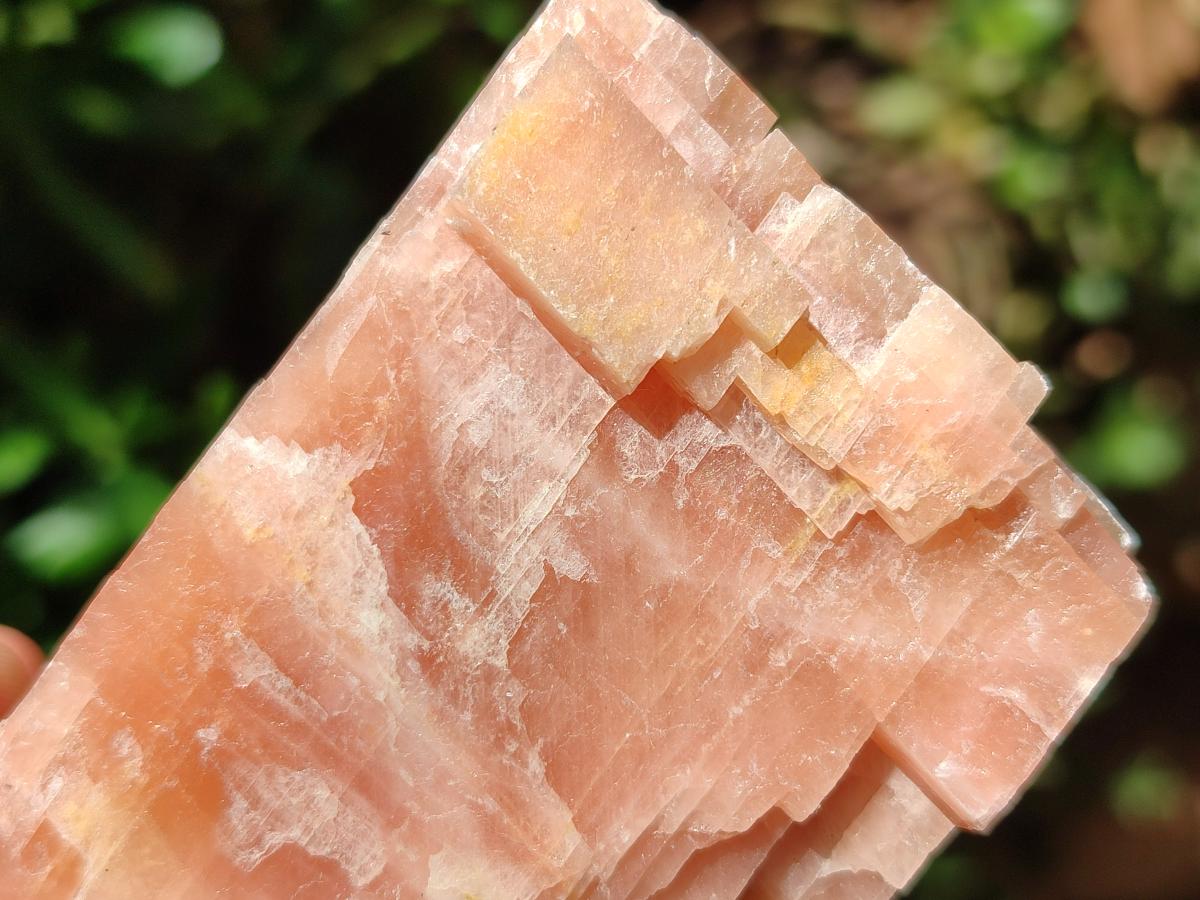 Natural Sunset Orange Calcite Specimens x 4 From Spitzkop, Namibia