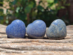 Polished Lazulite Hearts x 35 From Madagascar