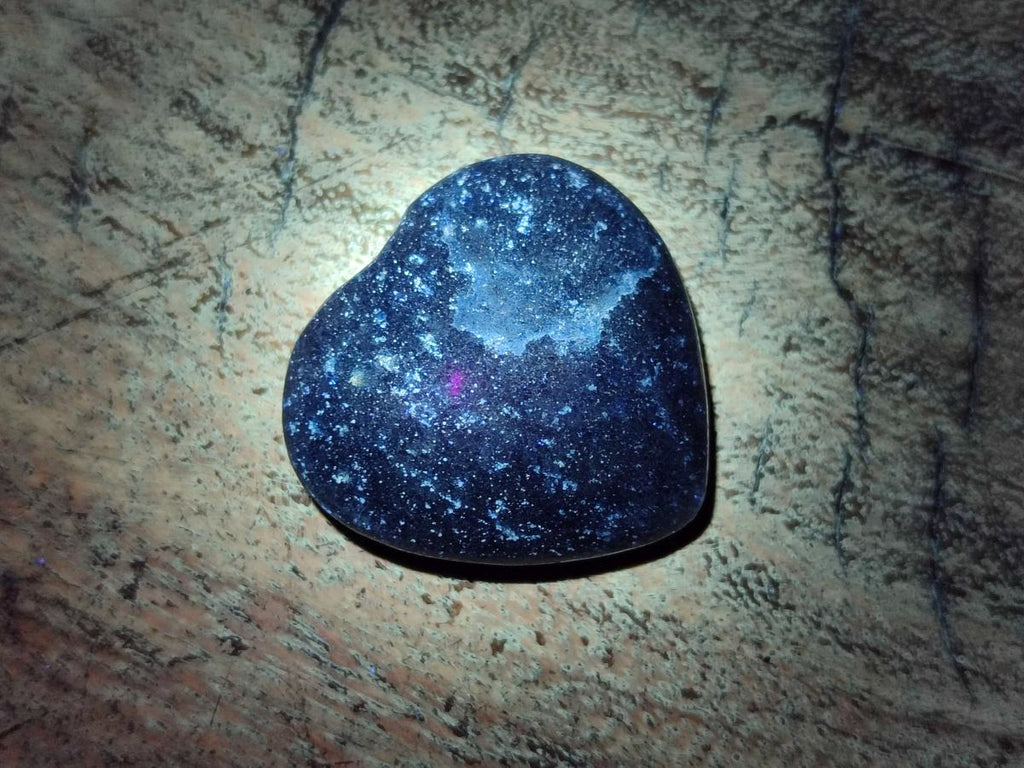 Polished Lazulite Hearts x 35 From Madagascar