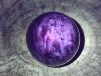 Polished Sodalite Spheres x 2 From Kunene River, Namibia