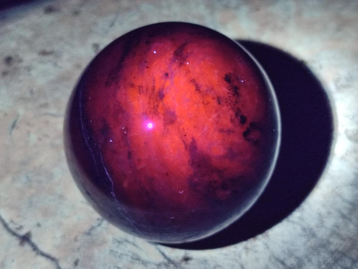 Polished Sodalite Spheres x 2 From Kunene River, Namibia