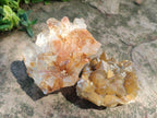 Natural Golden Limonite Quartz Clusters x 13 From Solwezi Zambia - Toprock Gemstones and Minerals 