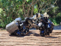 Natural Schorl Black Tourmaline Specimens x 6 From Erongo, Namibia