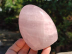 Polished Rose Quartz Standing Free Forms x 4 From Madagascar