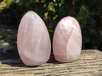 Polished Rose Quartz Standing Free Forms x 4 From Madagascar