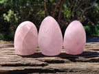 Polished Rose Quartz Standing Free Forms x 4 From Madagascar